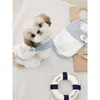 Vêtements pour chiens Style naval Dessin animé Sweat à capuche Vêtements Stripe Collier à revers Petits vêtements Confortables Chauds Doux Kawaii Articles pour animaux de compagnie En gros