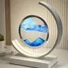 Декоративные статуэткиLED Moving Sand Art Настольная лампа Quicksand Night Light 3D Sandscape Песочные часы Прикроватные лампы Flowing Sand Painting Home Decor Gifts 231207