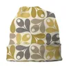 Berets Flor Padrão Skullies Beanies Caps Hip Hop Inverno Quente Homens Mulheres Tricô Chapéus Adulto Unisex Orla Kiely Bonnet