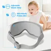 Eye Massager Electric Smart Eye Masager Music Składane wibracje Ogrzewanie masażer zmęczone oczy Całe kółka Usuń masaż do pielęgnacji oczu 231211