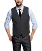 Men's Vests Mans Suit Vest Wool Herringbone Formal Groom's Wear Wedding Tuxedo Waistcoat Plus Size Custom