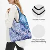 Shopping Bags Kawaii Abstract Stone Marble Texture Tote Portable Groceries Shoulder Shopper Bag