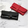 Sonnenbrillenetuis Tragbare Pu-Leder-Sonnenbrillen-Tasche Mode-Frauen-Etui PVC-handgefertigte Box 5 Farben Großhandel Drop-Lieferung Zubehör Dh5LN