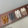 Loropinas Sapatos Casuais Sapatos de Verão Encantos Caminhada Mocassins Loropinas Mocassins de Pelúcia para Mulheres 2024 Outono e Inverno Couro Genuíno Lp Um Pé Quente Fundo Plano HBHD