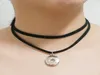 Hela modekedjan DJ0101 Punk goth läder krage choker funky charm snaps halsband passar 18 mm knappar snap juveler hummer c1400887