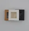 100 st hel pappers presentlåda Black Kraft Paper Packaging Boxhandmade Soap Box med WindowWhite Craft Candy Boxes 4 Size1430967