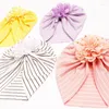 Acessórios de cabelo bonito flor bebê chapéu meninas macio turbante outono criança nascido boné bonnet headwraps crianças gorros bonés