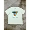 Casablanca Tenni Club Designer T-shirts Pullover Letter Triangle Pattern Printed White Short Sleeved T Shirt Casablanc Cotton Tees