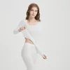 Thermo-Unterwäsche für Damen, Damen-Thermo-Unterwäsche-Anzug, Herbst-Winter, nahtlos, hohe Taille, Longjohns für Damen, Übergröße, Thermo-Langarm-Oberteile, weiblich, 231211