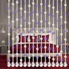 Curtain Shower 40 Inches Wide Crystal Glass Bead Luxury Living Room Bedroom Curtains 84 Inch Length 2 Panels Set