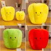 Stuffed Plush Animals Cartoon Color Pepper Cuddle Toy Simation Green Doll Cushion For Leaning On Sofa Backrest Children P O Pr Q07 Ot4Fl