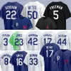 17 Shohei Ohtani Baseball Jersey Dodgers Mookie Betts Clayton Kershaw Freddie Freeman Will Smith James Outman Enrique Hernandez Martinez