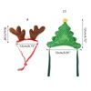 Vestuário para cães Natal Pet Traje Headwear para Cães Gato Festival Festa Adereços Antler / Árvores de Natal Tiara Po Acessório