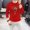 2023 Herren T-Shirt Designer für Männer Damen T-Shirts Mode T-Shirt mit heißem Bohrer Lässige Sommer Langarm Mann T-Shirt Frau Kleidung Asiatische Größe M-4XL