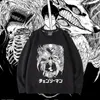 Chainsaw Man Collaboration Clothes Anime Chainsaw Man Hayakawa Autumn Perimeter Sweatshirt Men's Long Sleeve Fleece Print Autumn and Winter