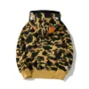 NIEUW A Bathing A Ape Color camouflage dubbele haai hoodie met volledige ritssluiting