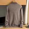 Herrenpullover Neuankömmling hochwertige Mode 100 % Kaschmirpullover Herren große dicke Nadel gestrickt Doppelstrang verdickter Mantel Größe S-6XLL231122