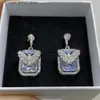 Stud Hoyon Fashion Luxury S925 Sterling Silver Color Natural Diamond Earrings Women's Jewelry Gift Bizutera Pearl Earrings Gift Box YQ231211