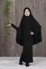 Roupas étnicas 2 Pcs Muçulmanos Crianças Hijab Vestido Abaya Conjunto Islâmico Crianças Ramadan Oração Burka Árabe Meninas Khamar Lenço Saia Niqab Terno