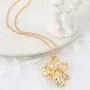 ペンダントネックレスMakersland Leaf Necklace女性のためのトレンディなジュエリー