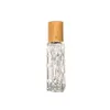 10 ml bambu cap högklassig glas Essence Ball Dispenser flaska transparent eterisk oljemassage tom flaska