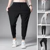 Men's Pants Casual Trousers Spring Summer Solid Color Fashion Pocket Applique Full Length Work Straight Sport Sweatpants