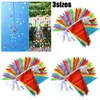 Autres fournitures de fête d'événement Coloré 100m Triangle Drapeau Fanion Bunting String Banner Garland Festival Party Holiday Home Garden Décoration 231207