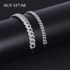 S925 Silber 6mm Hip Hop Schmuck vergoldete Iced Moissanit kubanische Gliederkette