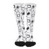 Women Socks Wine Glasses Stockings Ladies Love Soft Breathable Trendy Running Anti-Slip Pattern Gift