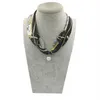 Han Jing multicolore bijoux déclaration collier pendentif écharpe femmes bohême Foulard Femme accessoires 229u