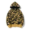 NIEUW A Bathing A Ape Color camouflage dubbele haai hoodie met volledige ritssluiting