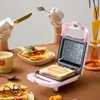 Bakeware Araçları Sandviç Makinesi Kahvaltı Pişirme Tavası Çift Side Ekmek Kızartma Izgara Teş Takam Makinesi Gazlı Ocak Aracı