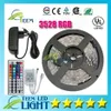 Su geçirmez RGB 3528 RGB CW WW Green 5m 300 LED aydınlatma LED LED LID STRIP Su geçirmez 44 Anahtarlar IR uzaktan kumanda 12v 2a güç kaynağı 3234