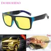 Sonnenbrille DOHOHDO Männer Frauen Nachtsichtbrille Polarisierte gelbe Linse Blendschutzbrille Fahrbrille UV400