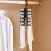 Hängare slipsar med 360 graders rotationslipsarskalsa sjal arrangör justerbar förvaringsställ för garderob tvättstuga