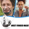 Andere evenementen Feestartikelen 1pcs Plastic Mondkapjes Transparant Effen Kleur Masker Helder gezichtsmasker Voor dames en heren Hallowee288I