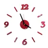 壁ステッカーラミナス時計大きな時計時計horloge 3d diyアクリルミラークォーツデュバルサーカートクロックモダンミュート