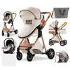 Strollers# Geboren Baby Stroller 3 In 1 Hoog landschapsovervallende koets opvouwbare wieg puchair l230625 drop levering kids m ovd