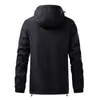 Herenjassen Jas Jas Heren Uitloper Oversized Sporttraining Warm Effen Kleur Waterdicht Dagelijks Vakantie Comfortabel Modieus