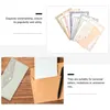Envoltório de presente 5 conjuntos de elegante carta A5 escrevendo papel papelaria envelope set342j