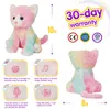 ألعاب Plush Light Up Toys قابلة للتسجيل ألعاب هدايا للدمى الملونة مع لعبة LED Soft Kitty Kids for Girls Potticed Animals الوسائد 231211