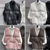 Kvinnors västar WDMSNA KOREAN Fashion 2023 Winter Warm Loose Casual V-ringad ärmlös kappa Kvinnor Solid Color Simple Vest