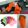 シリコンバーベキューグローブキッチンクリーニング手袋防止滑り耐火マイクロ波オーブンポットベーキングクッキング5本の指-GlovesT9I002517