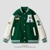 Kurtki męskie Hip Hop Baseball Coats Varsity Kurtka męska streetwear haftowane litery Bomber Harajuku luźne unisex