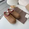 Accueil chaussures Gigi's même hiver semelle épaisse Tazz Tats Style ethnique femmes épaissi chaud coton pantoufles paresseux décontracté bottes de neige