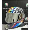 Motorcykelhjälmar AGV Motocross Motorcykelhjälm Pista GP RR Italiensk kolfiber FL Running Seasonal Limited Edition World Title Di OTWFS