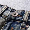 Pantalons pour hommes Streetwear Mode Hommes Jeans Rétro Jaune Bleu Élastique Slim Ripped Jeans Hommes Vintage Designer Casual Stretch Denim Pantalon Hombre J231208