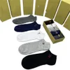 Nouveau DesignDesigner chaussettes de sport pour hommes et femmes 100% pur coton brodé mode classique chaussettes décontractées en gros e7
