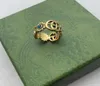 Pierścień designerski Złoty wzór kwiatowy miłość luksusowe pierścionki niebieskie diamentowe modne mody biżuterii kobiet lśniący litera z pudełkiem 6851975
