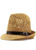 Summer men Fedora Hats for Women Straw Sun Hats Wide Brim summer Visor Cap Solid Straw Jazz Hat Beach cap Sombrero Panama Gorras 28940891